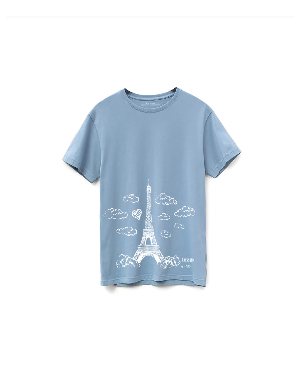 Racks Tower T-Shirt - Carolina Blue
