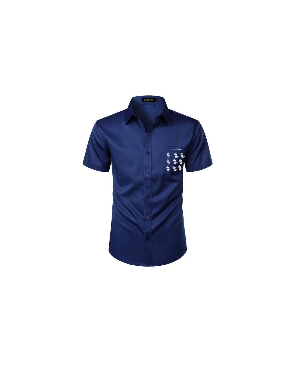 Monogram Graphic Casual Shirt - Navy