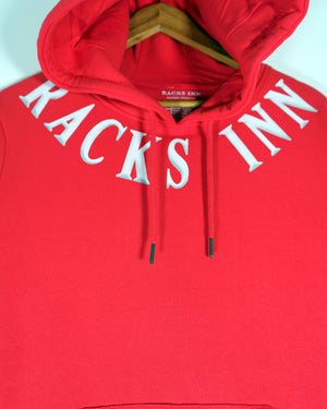 Racks Collar Hoodie - Red