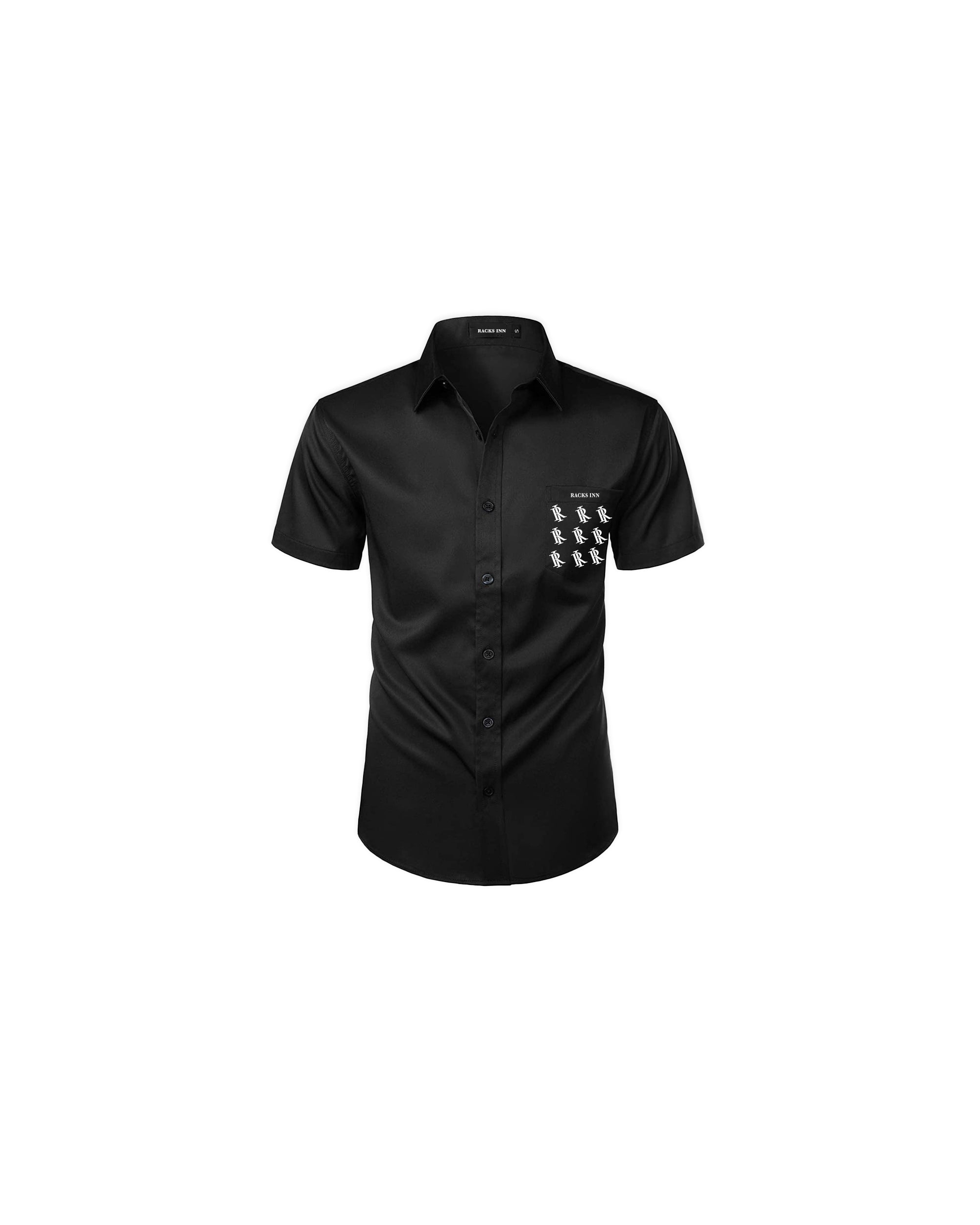 Monogram Graphic Casual Shirt - Black