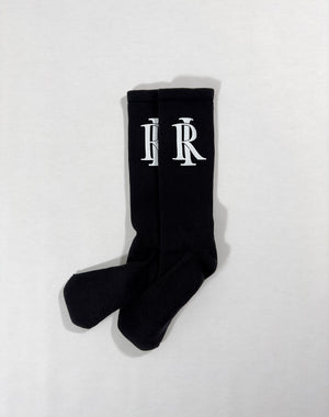 Monogram Socks - Black & White