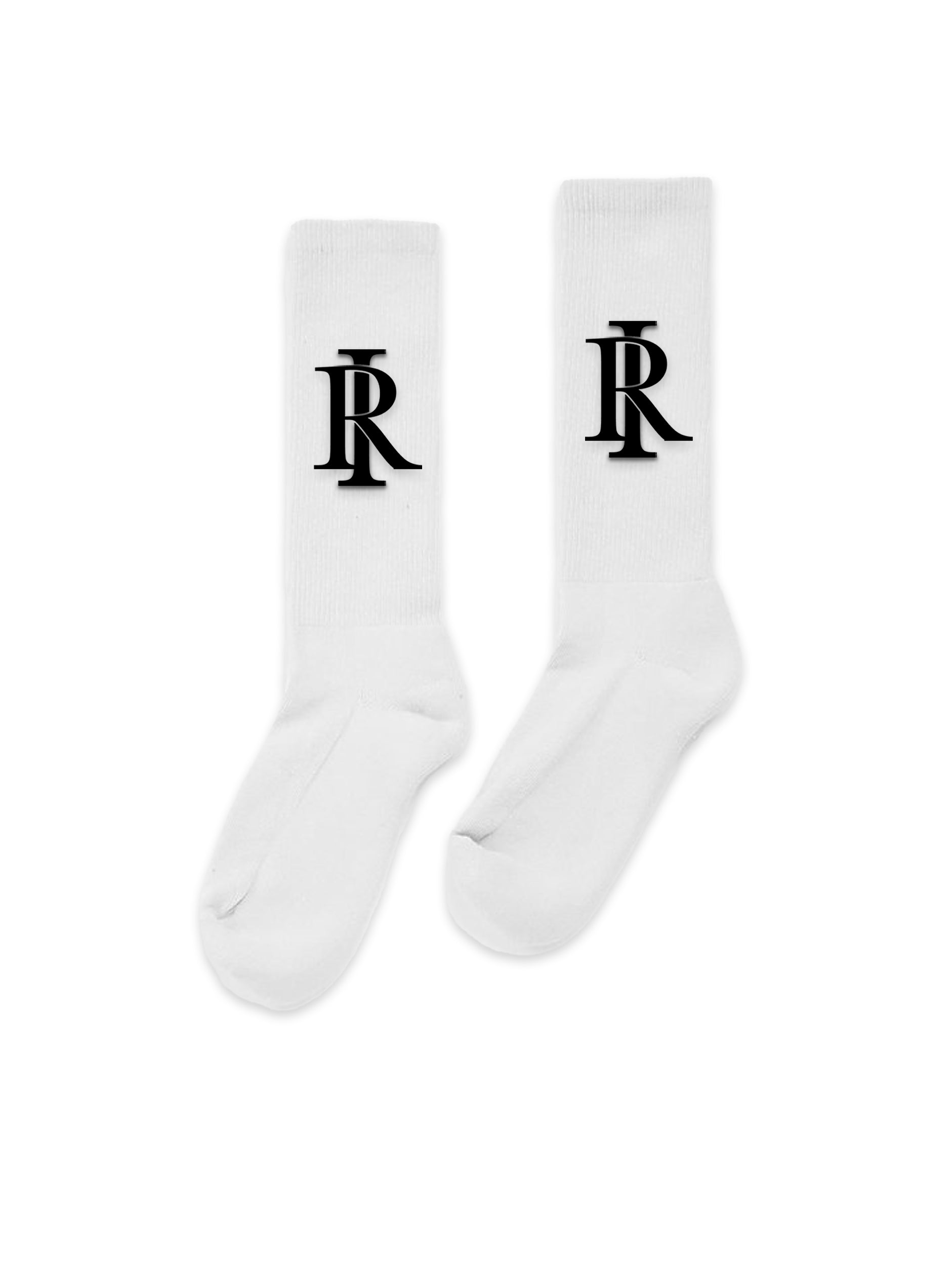 Monogram Socks - White
