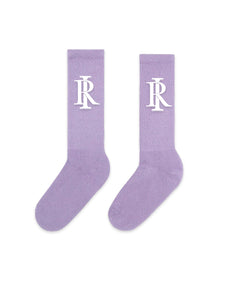 Monogram Socks - Lavender