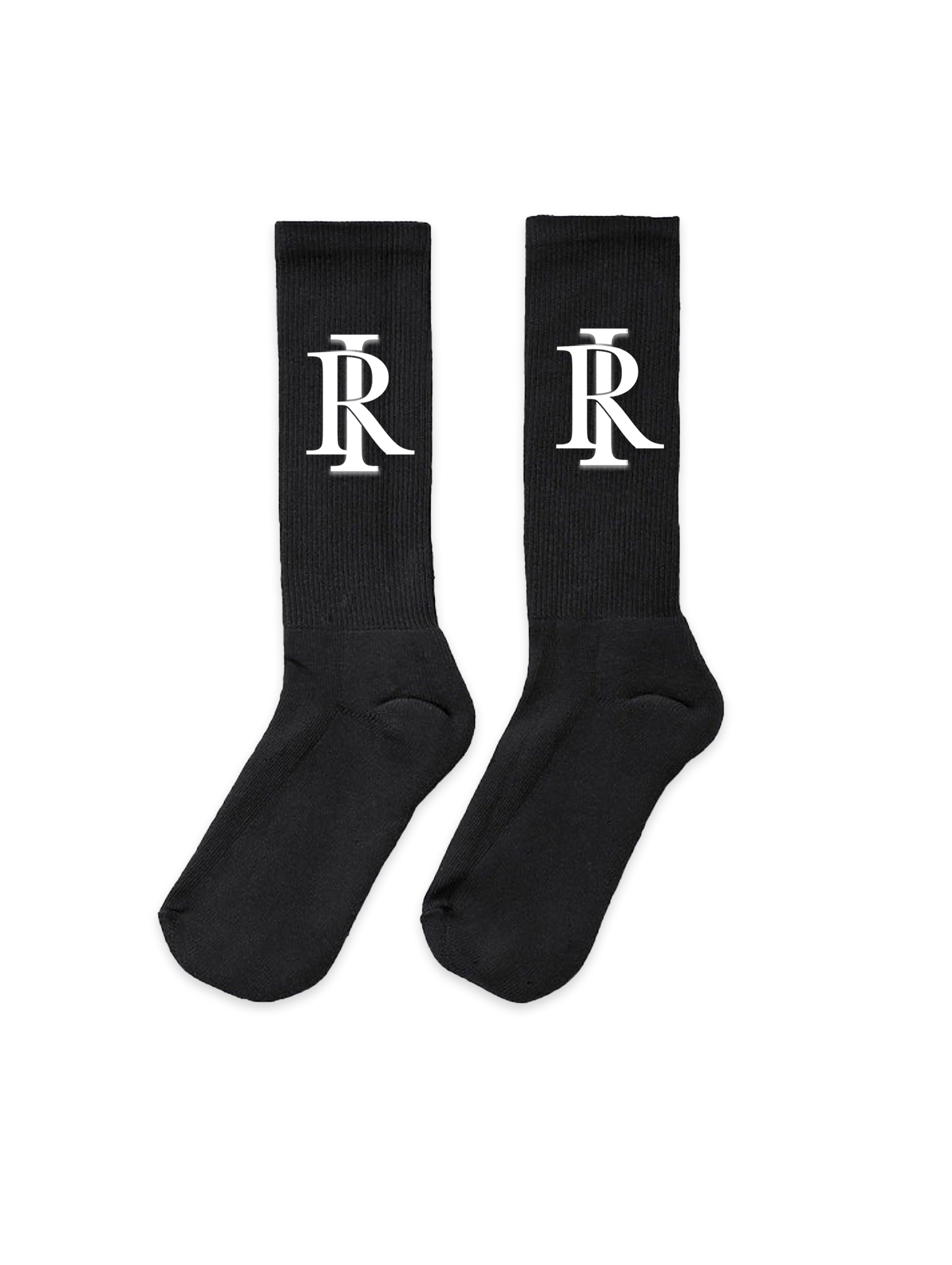 Monogram Socks - Black & White