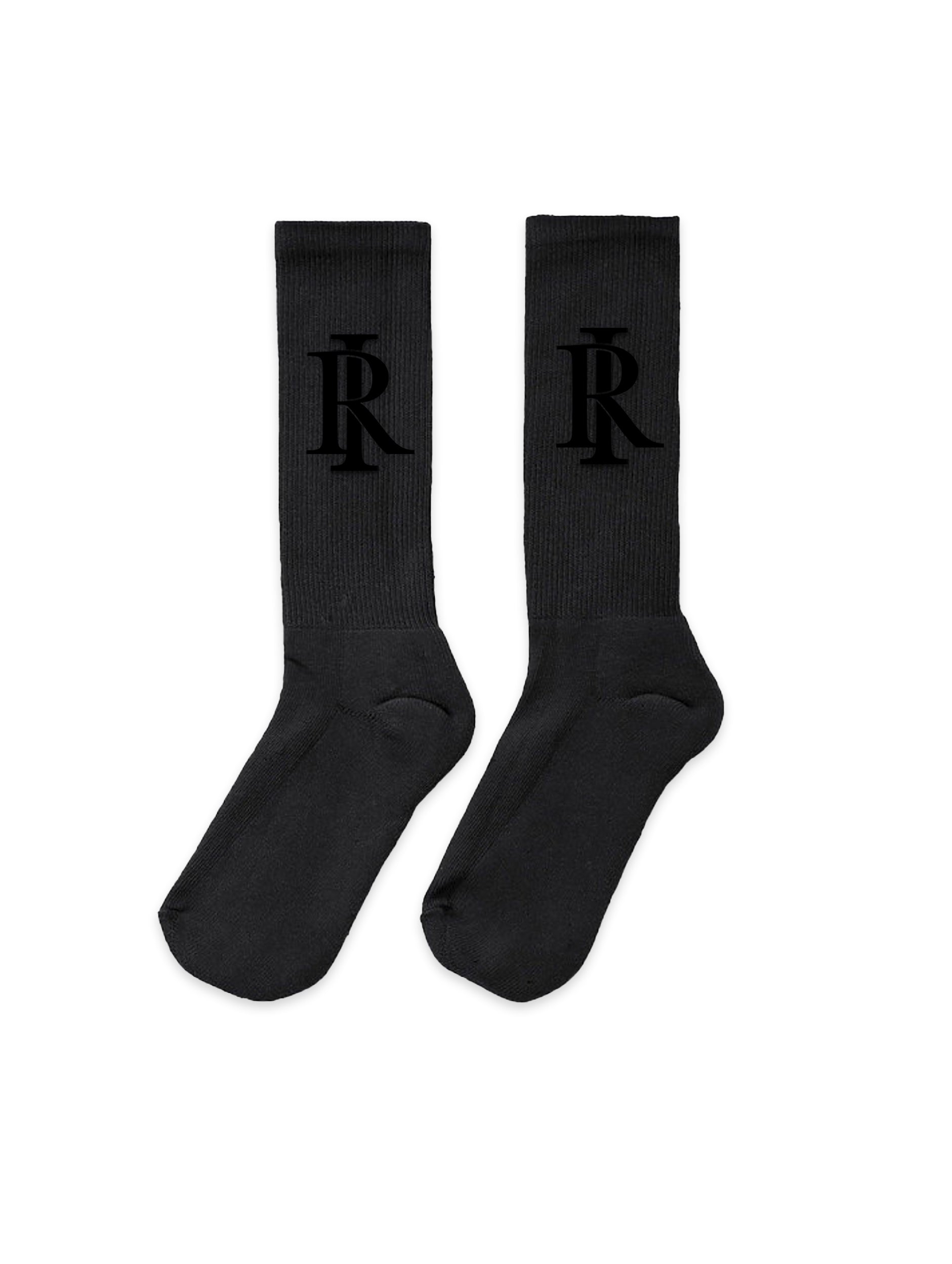 Monogram Socks - All Black
