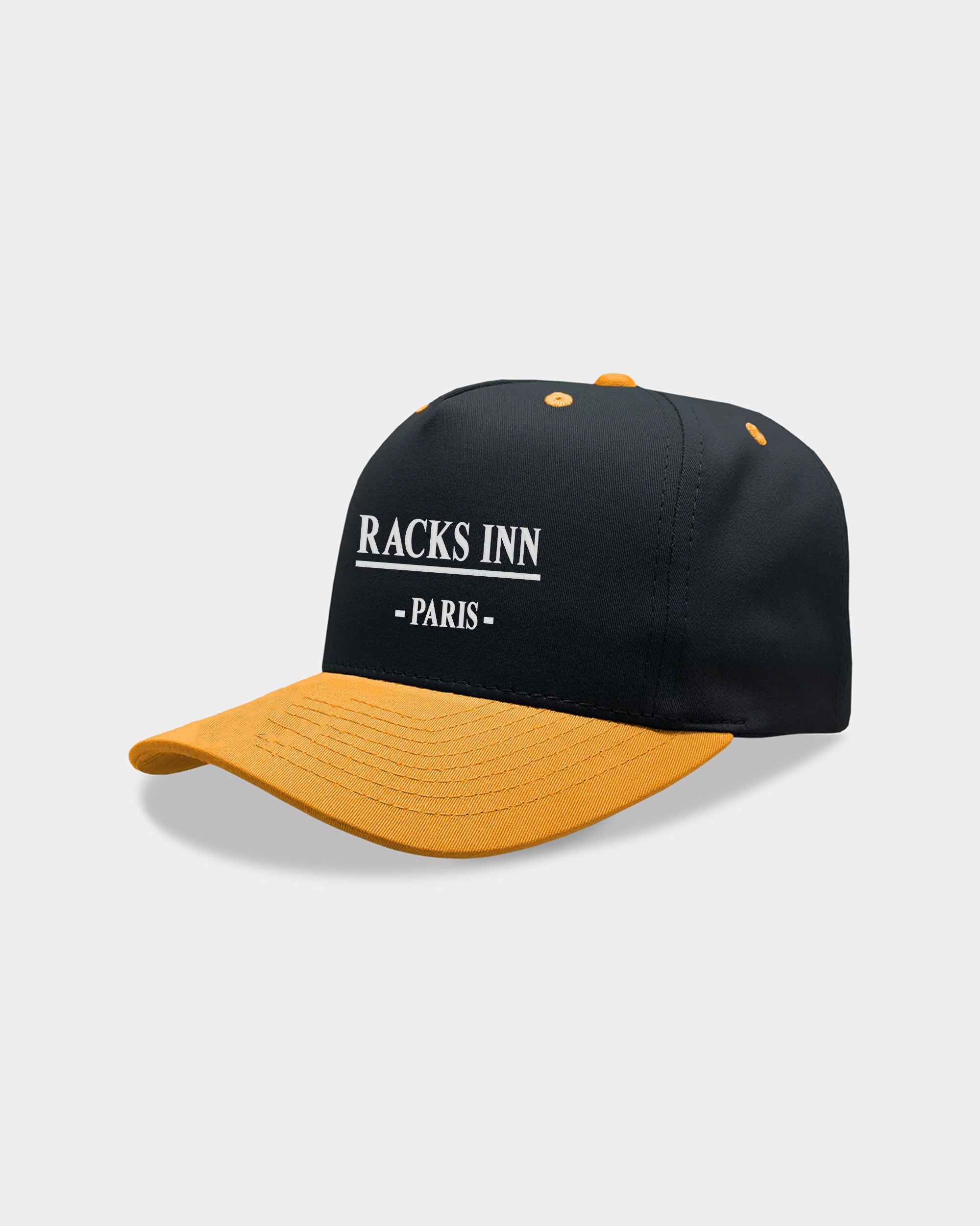 Paris Trucker Hat - Black Yellow