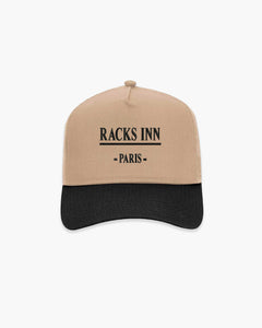 Paris Trucker Hat - Cream Black