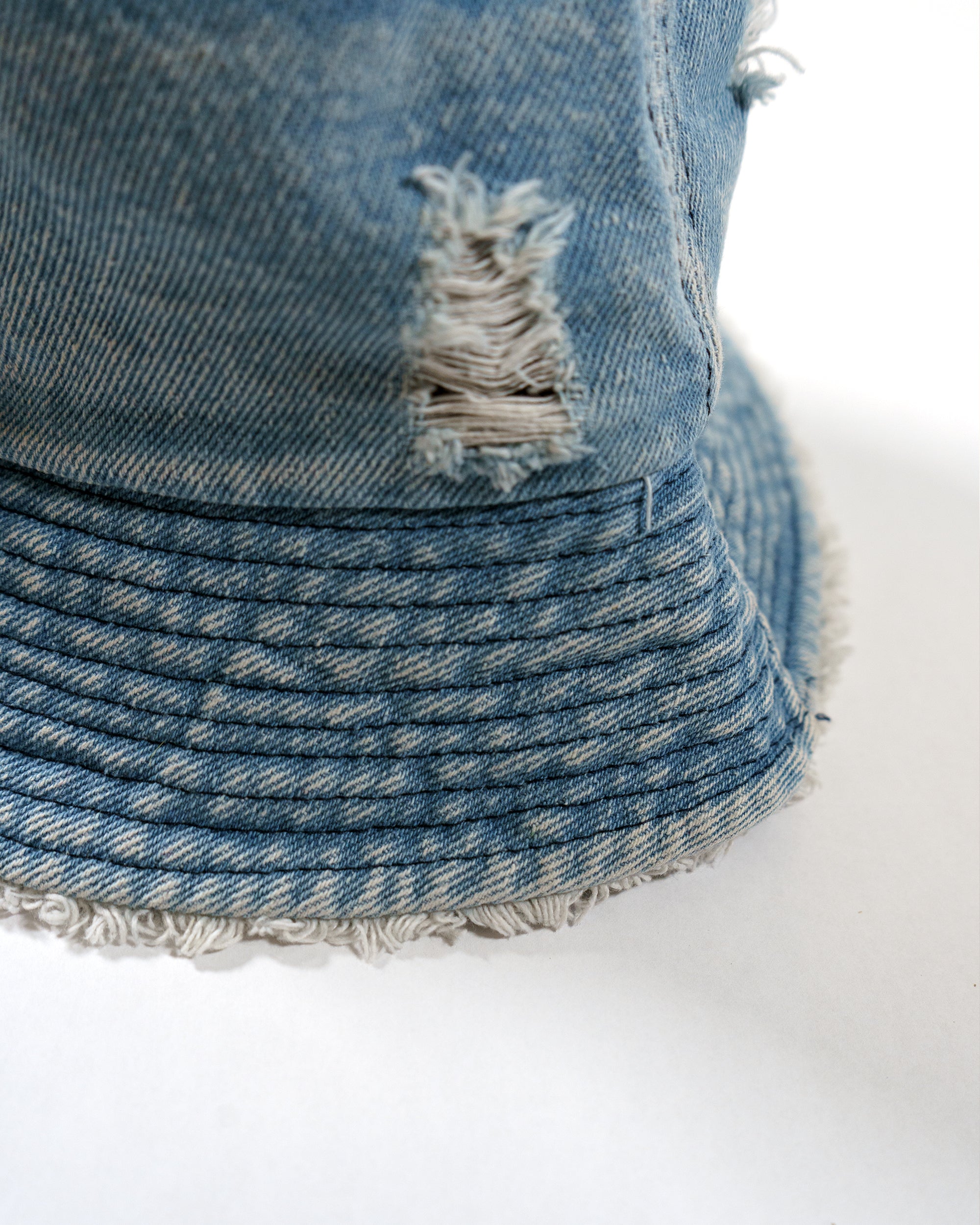 Monogram Bucket Hat - Light Denim