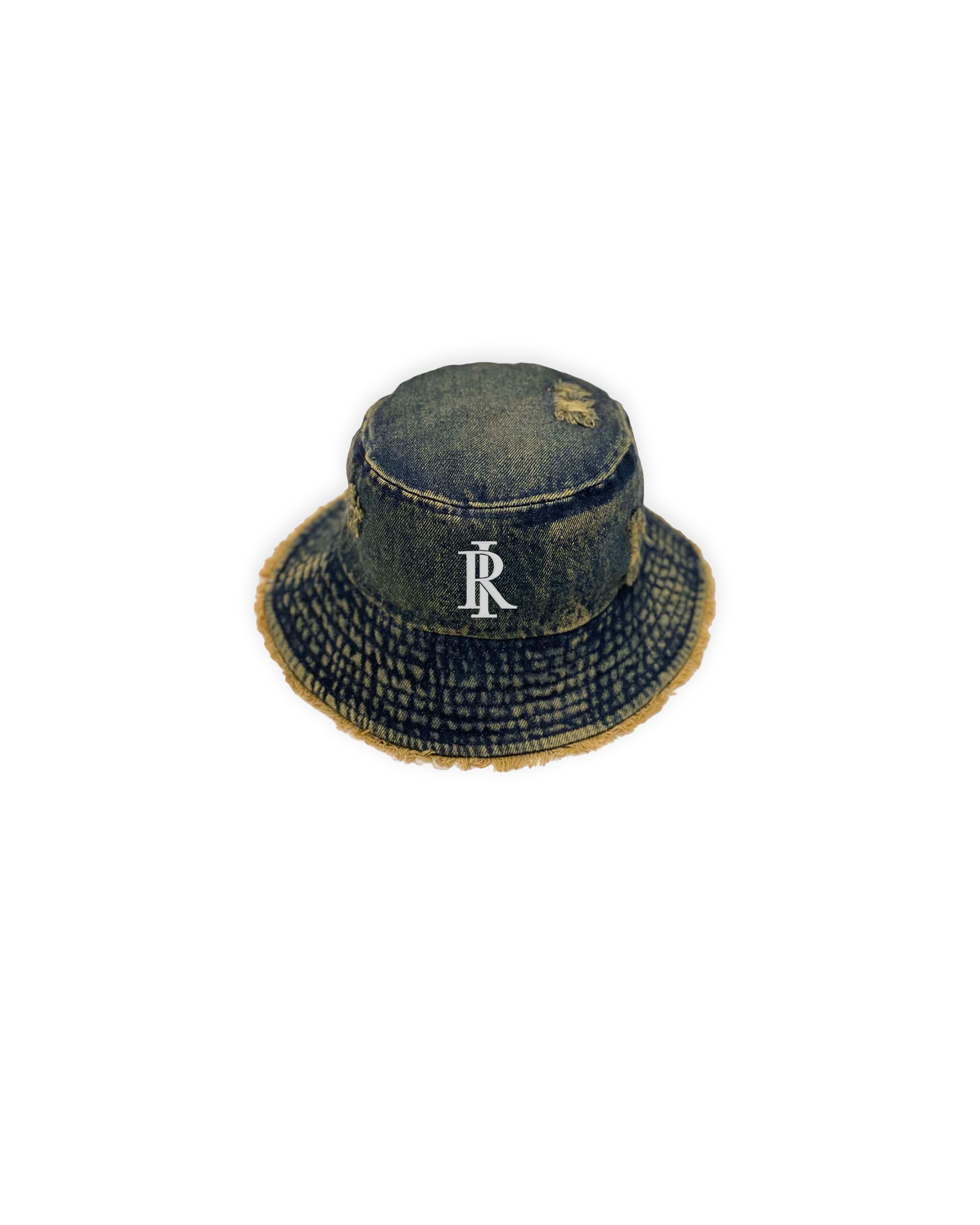 Monogram Bucket Hat - Dark Denim