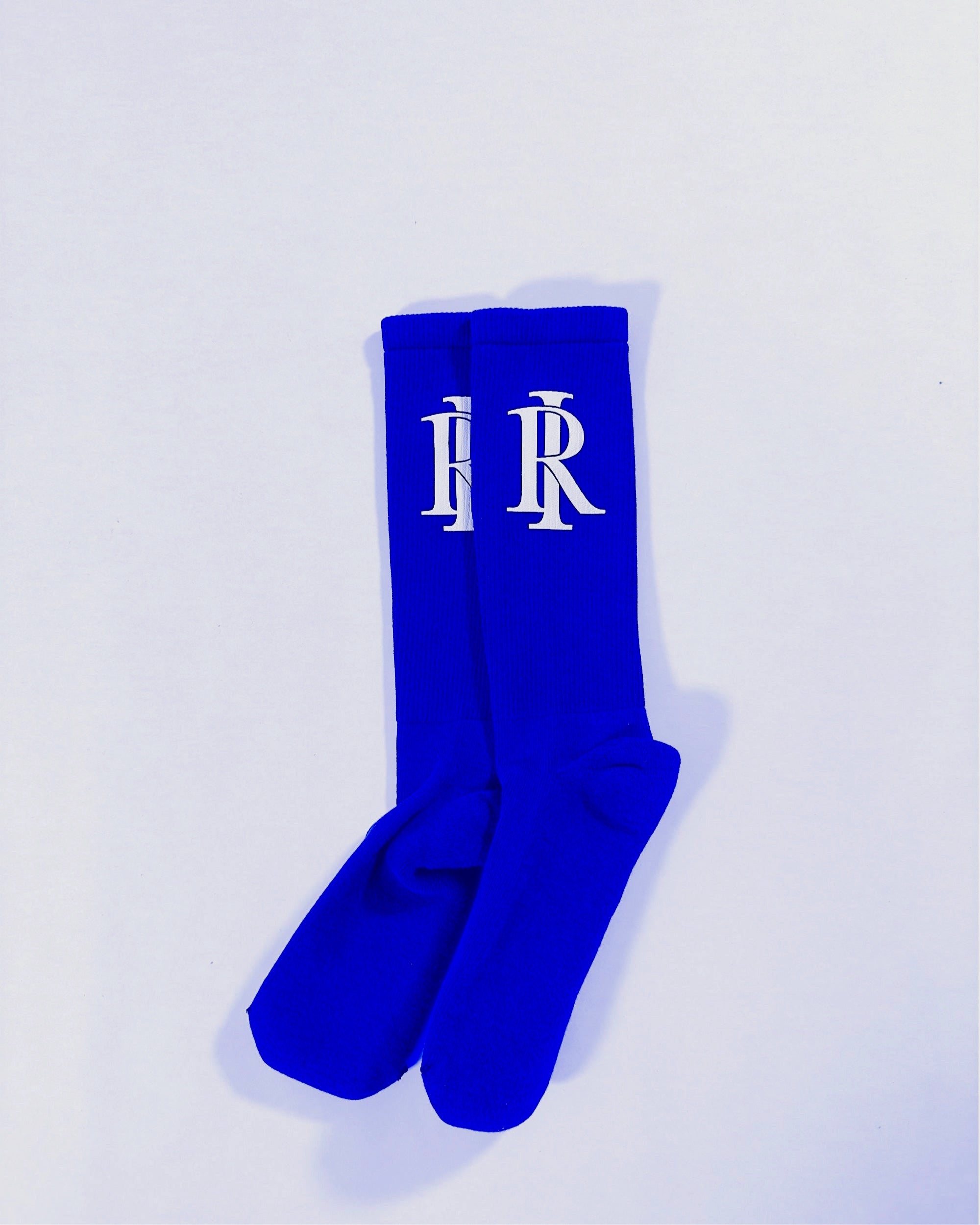 Monogram Socks - French Blue