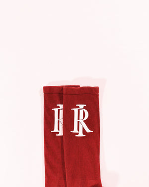 Monogram Socks - Red