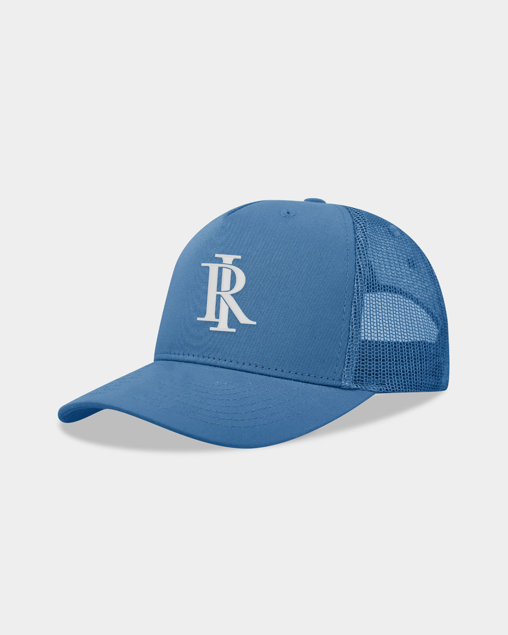 Monogram Trucker Hat - Light Blue