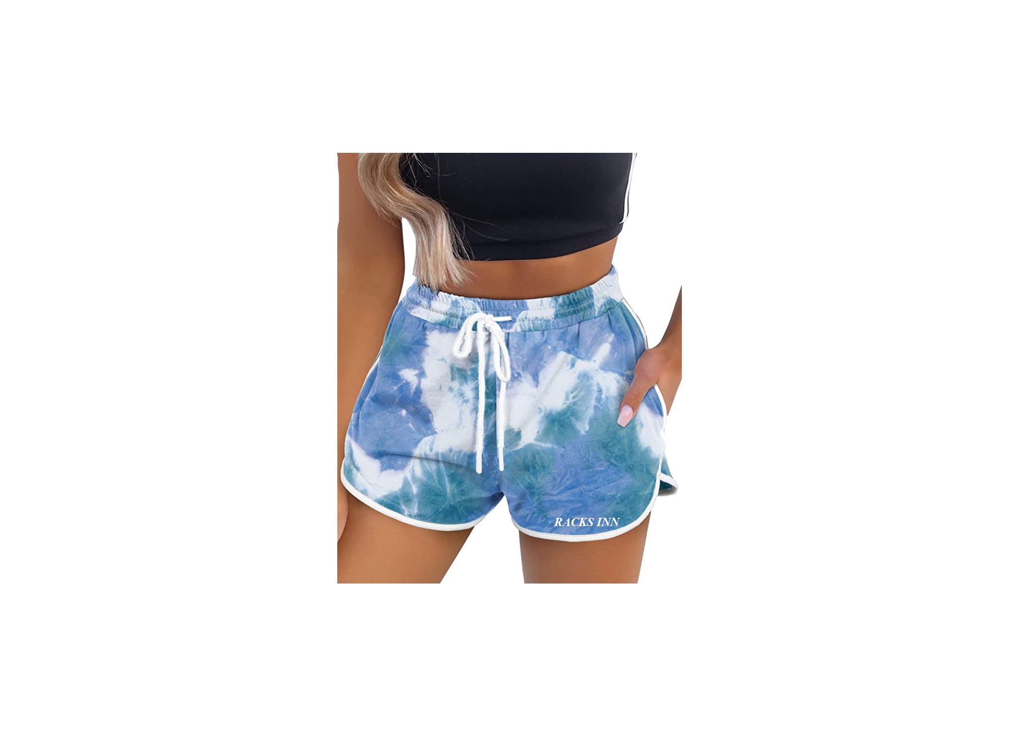 Premium Dolphin Shorts - Tye blue