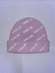 “All Over” Cashmere Wool Beanie - Lavender