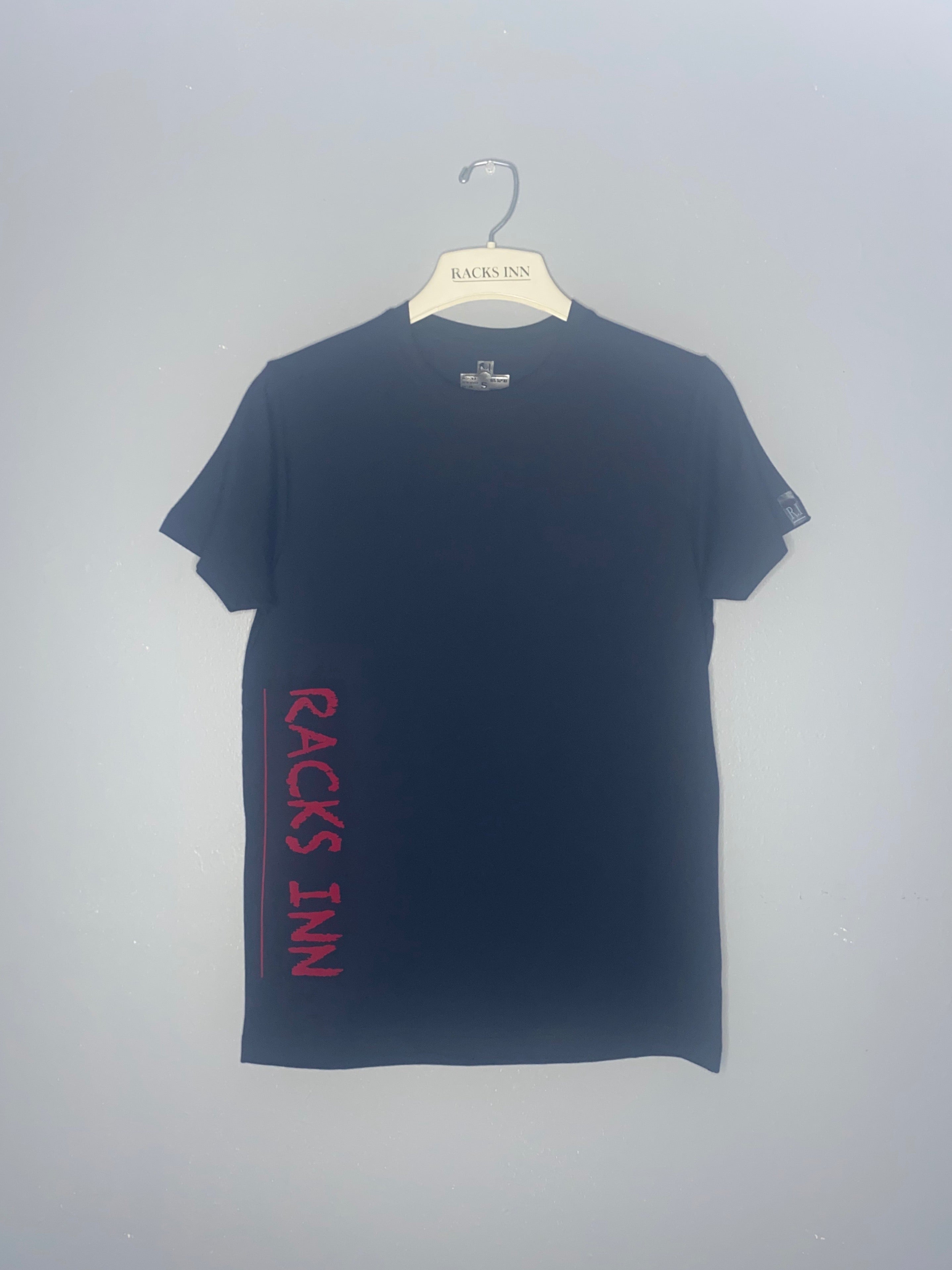 Powder Print T-Shirt - Black/Cran