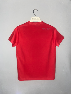 Powder Print T-Shirt - Cranberry