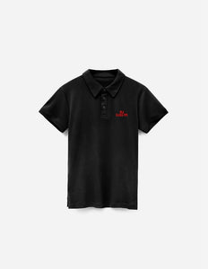 3 Button Casual Polo Shirt - Black