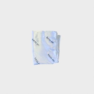 35” Silk Head Scarf - White Pearl