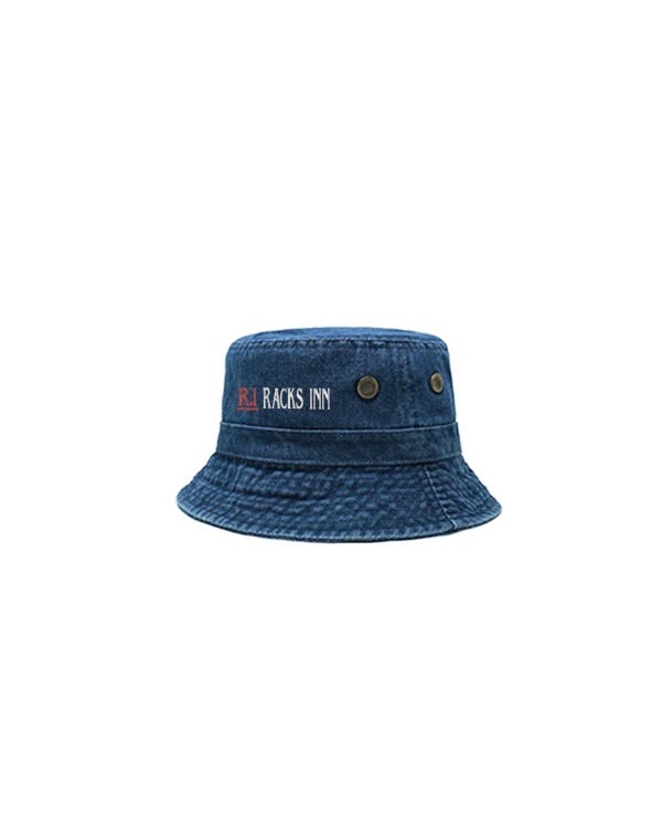 Signature Logo Bucket Hat - Blue Denim