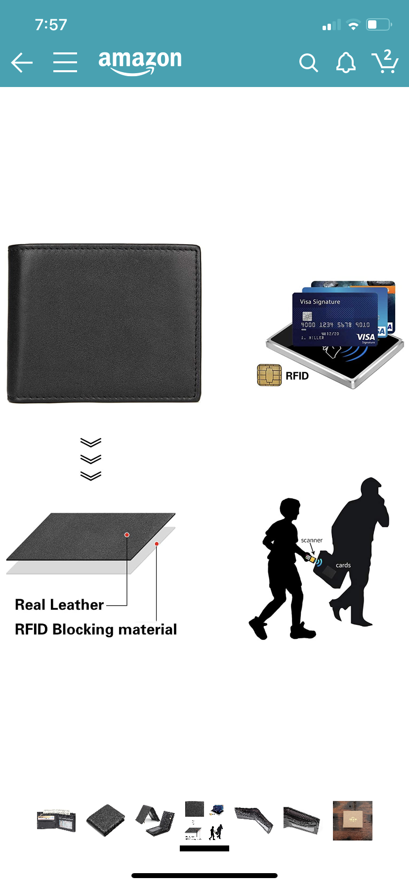 Men’s Italian Leather Wallet - Black