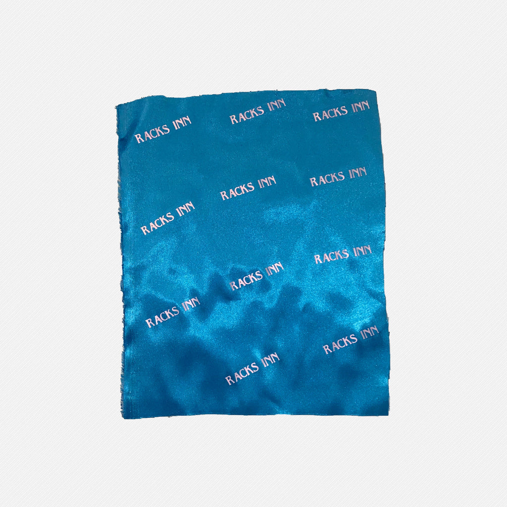 35” Silk Head Scarf - Aqua Blue