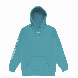 “For The Love” Pullover Hoodie - Dust Aqua