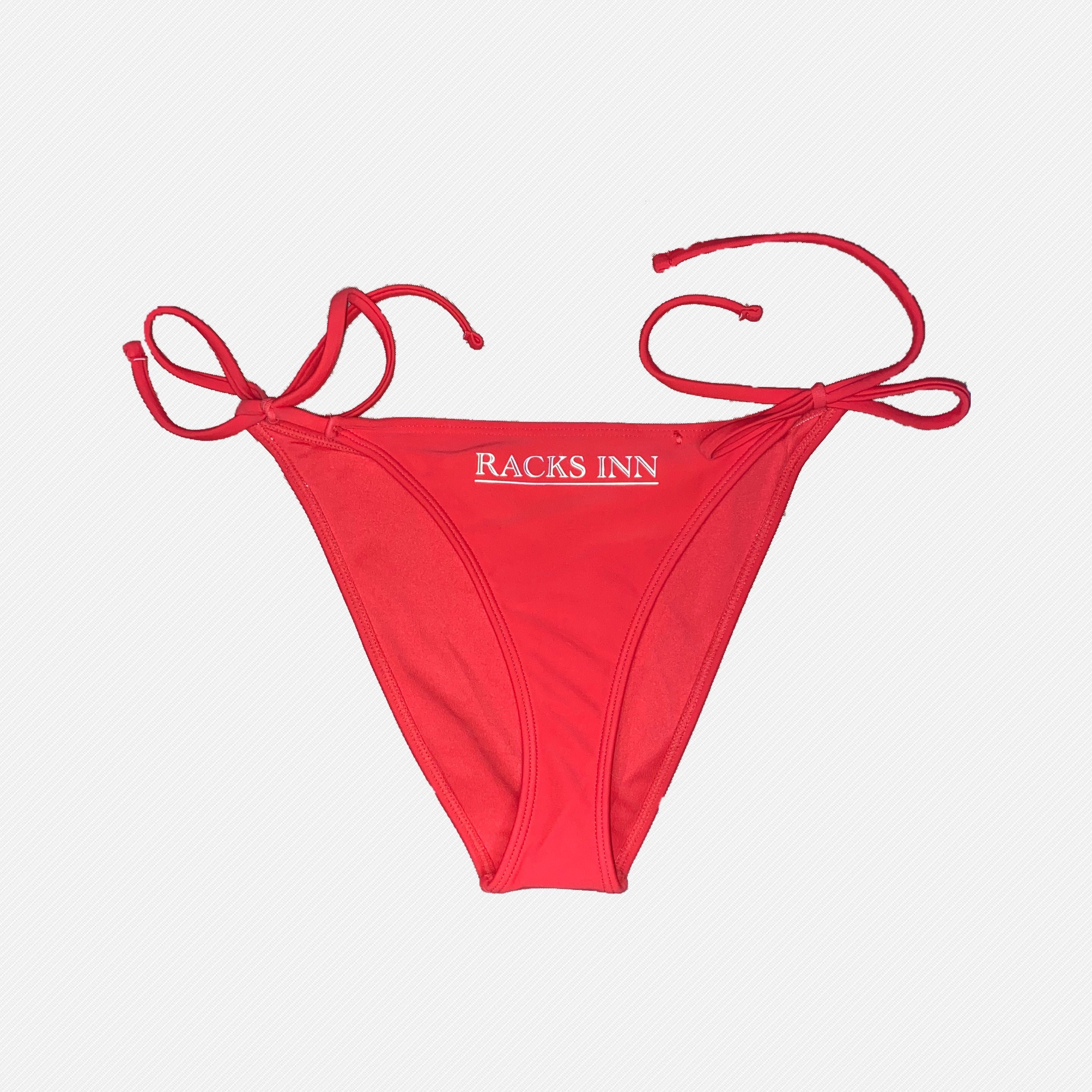String Bikini Bottoms - Red