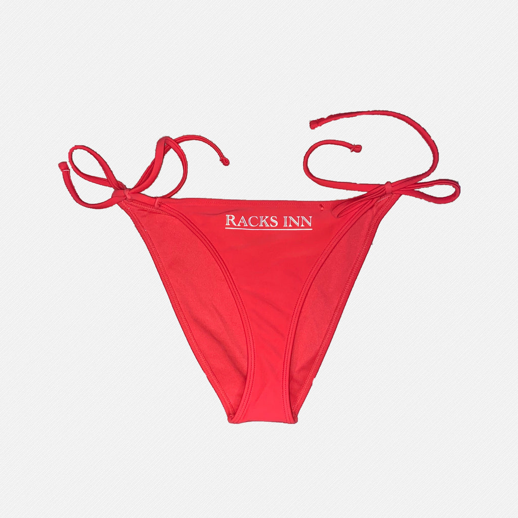 String Bikini Bottoms - Red