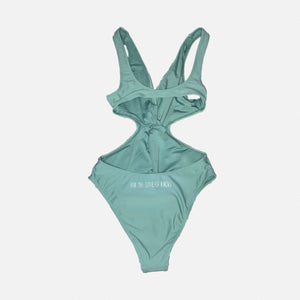 Cutout One-Piece Swimsuit - Teal