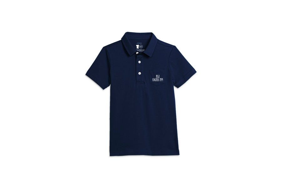 Kids 3 Button Casual Polo Shirt - Navy