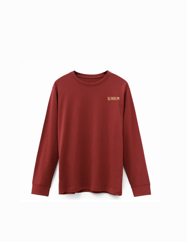 Casual Long Sleeve Shirt - Cranberry