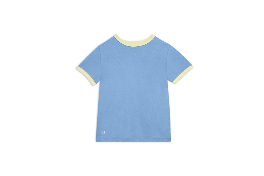 Kids Ringer Tee - Baby Blue