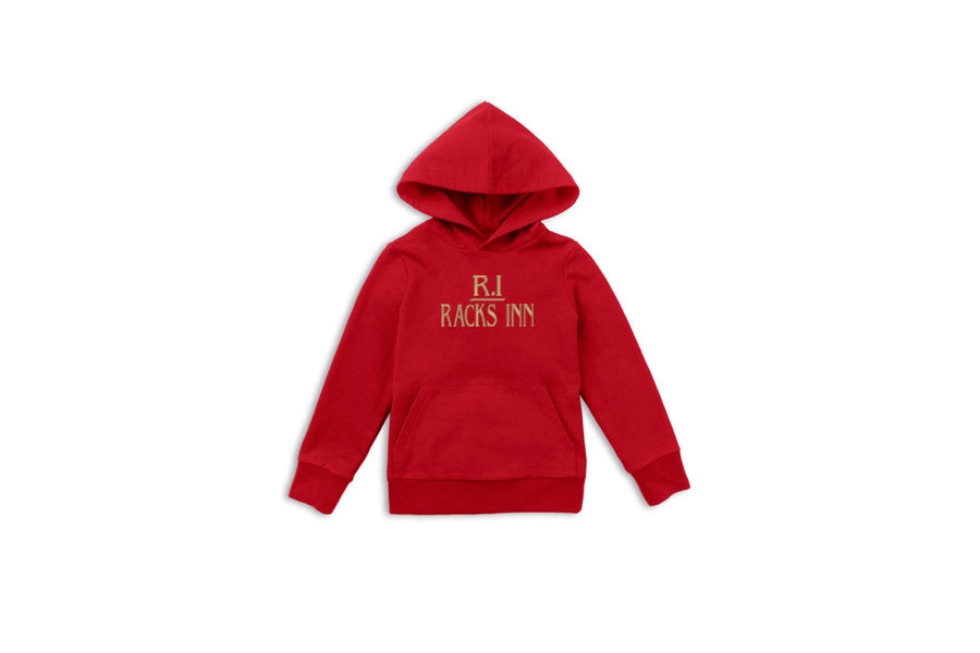Kids Signature Logo Pullover Hoodie - Red